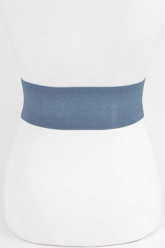Plus Size CG Buckle Denim Elastic Belt - Che Cose Belle