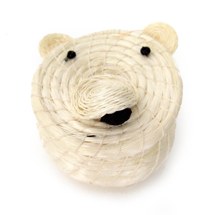 Polar Bear Lidded Basket - Che Cose Belle