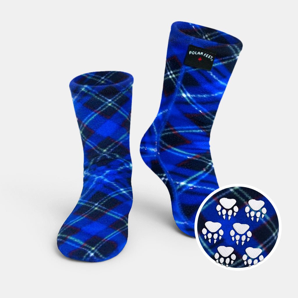 Polar Feet Adult Socks - Blue Argyle - Che Cose Belle