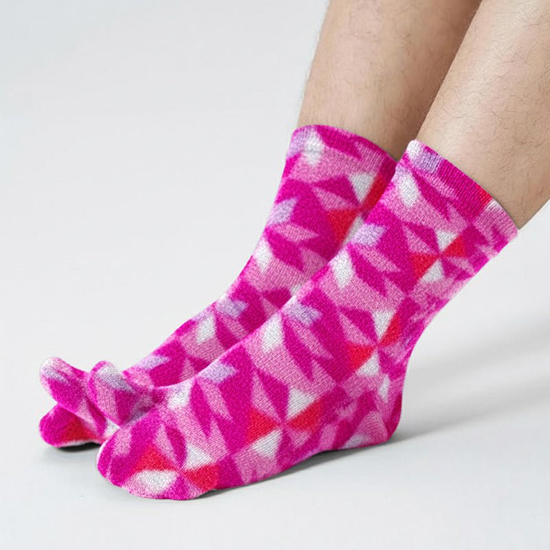 Polar Feet Fleece Tabi Socks - Kaleidoscope - Che Cose Belle