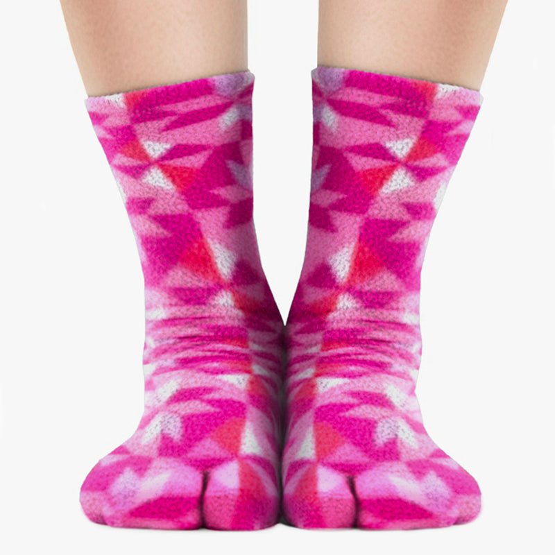 Polar Feet Fleece Tabi Socks - Kaleidoscope - Che Cose Belle