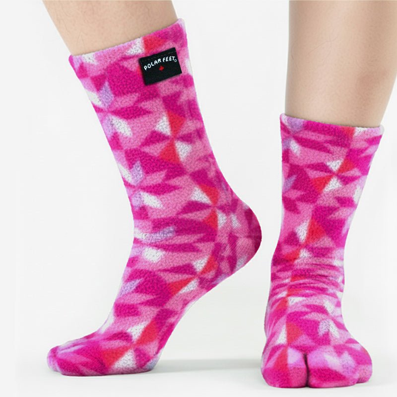 Polar Feet Fleece Tabi Socks - Kaleidoscope - Che Cose Belle