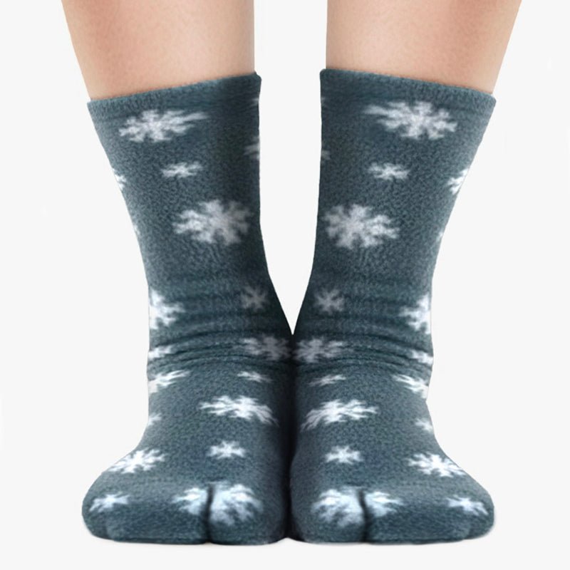 Polar Feet Fleece Tabi Socks - Snow - Che Cose Belle