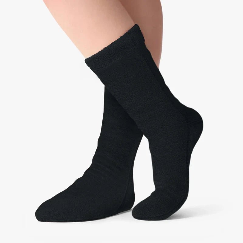 Polar Feet SUPER STRETCHY Fleece Socks - Black - Che Cose Belle