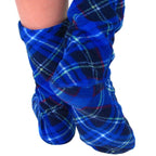 Polar Feet Adult Socks - Blue Argyle