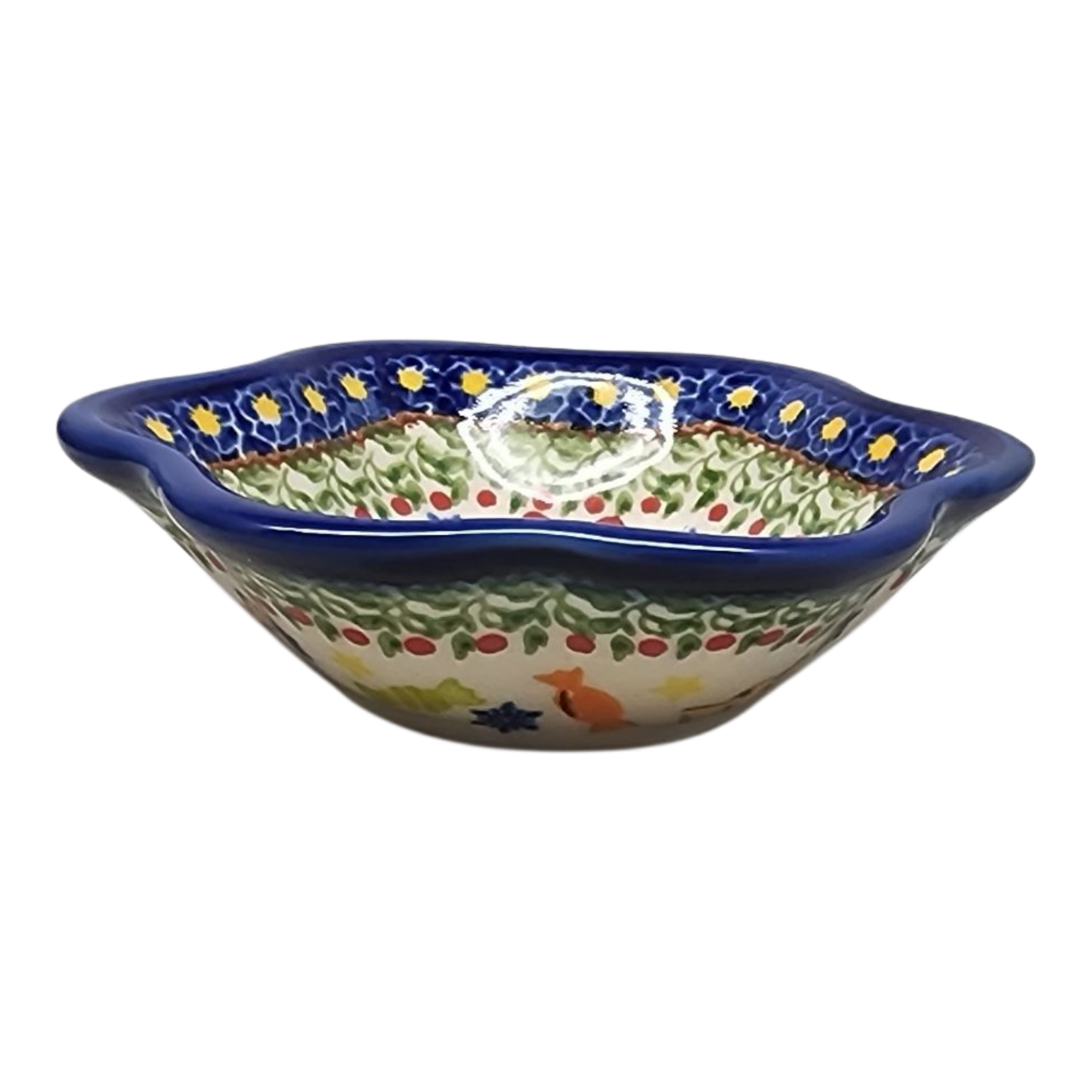 Polish Pottery Ruffled Bowl - Polish Pottery - Gingerbread Delight - Che Cose Belle