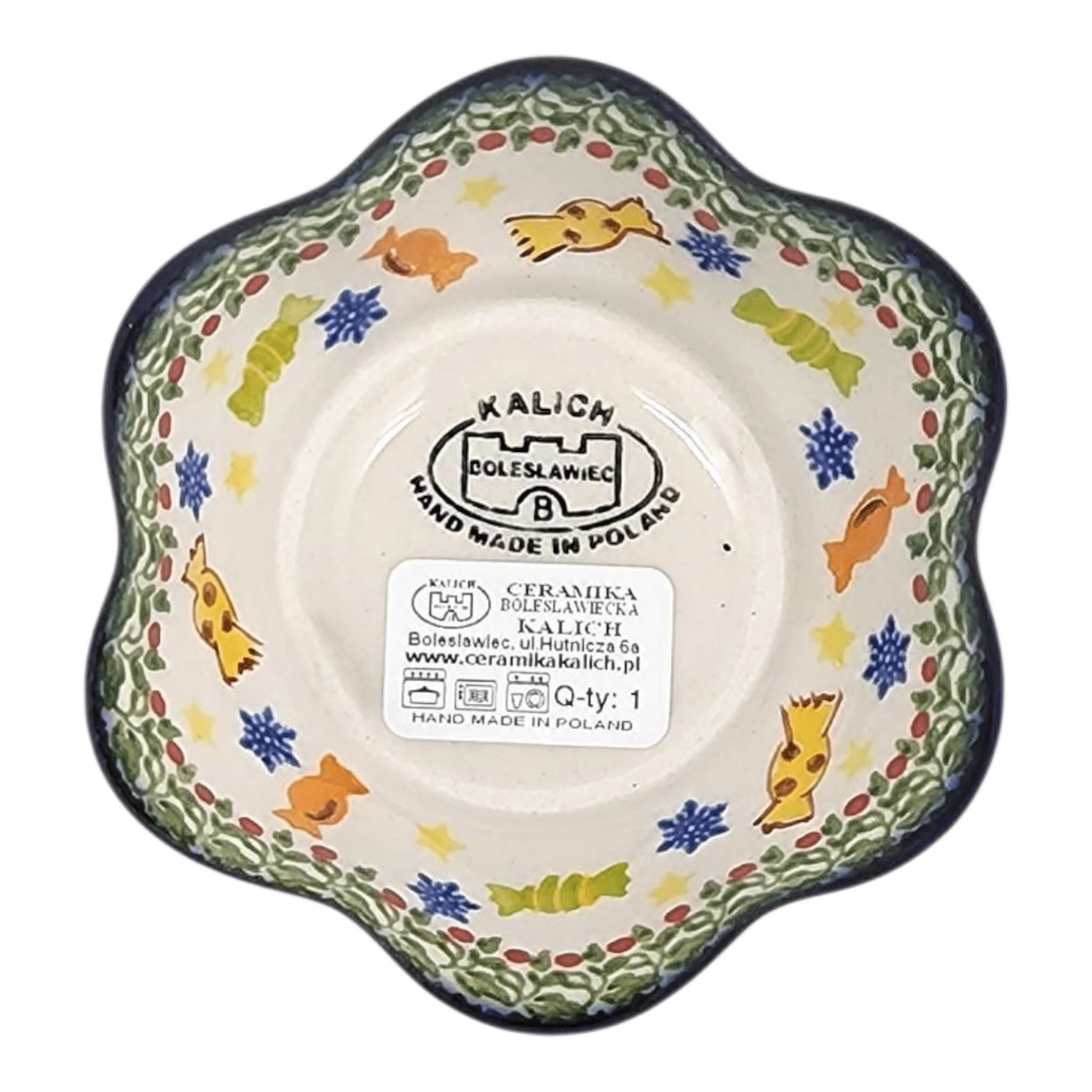 Polish Pottery Ruffled Bowl - Polish Pottery - Gingerbread Delight - Che Cose Belle