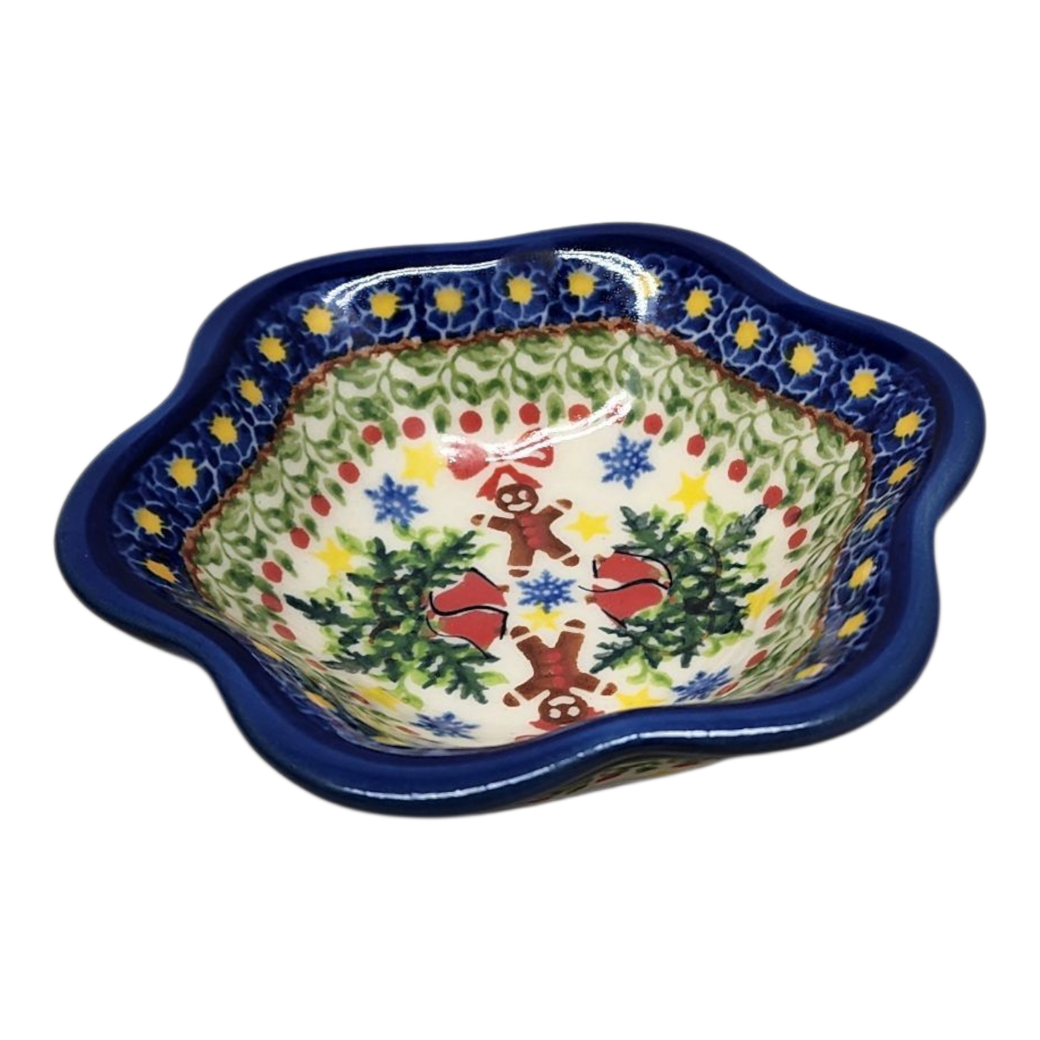 Polish Pottery Ruffled Bowl - Polish Pottery - Gingerbread Delight - Che Cose Belle