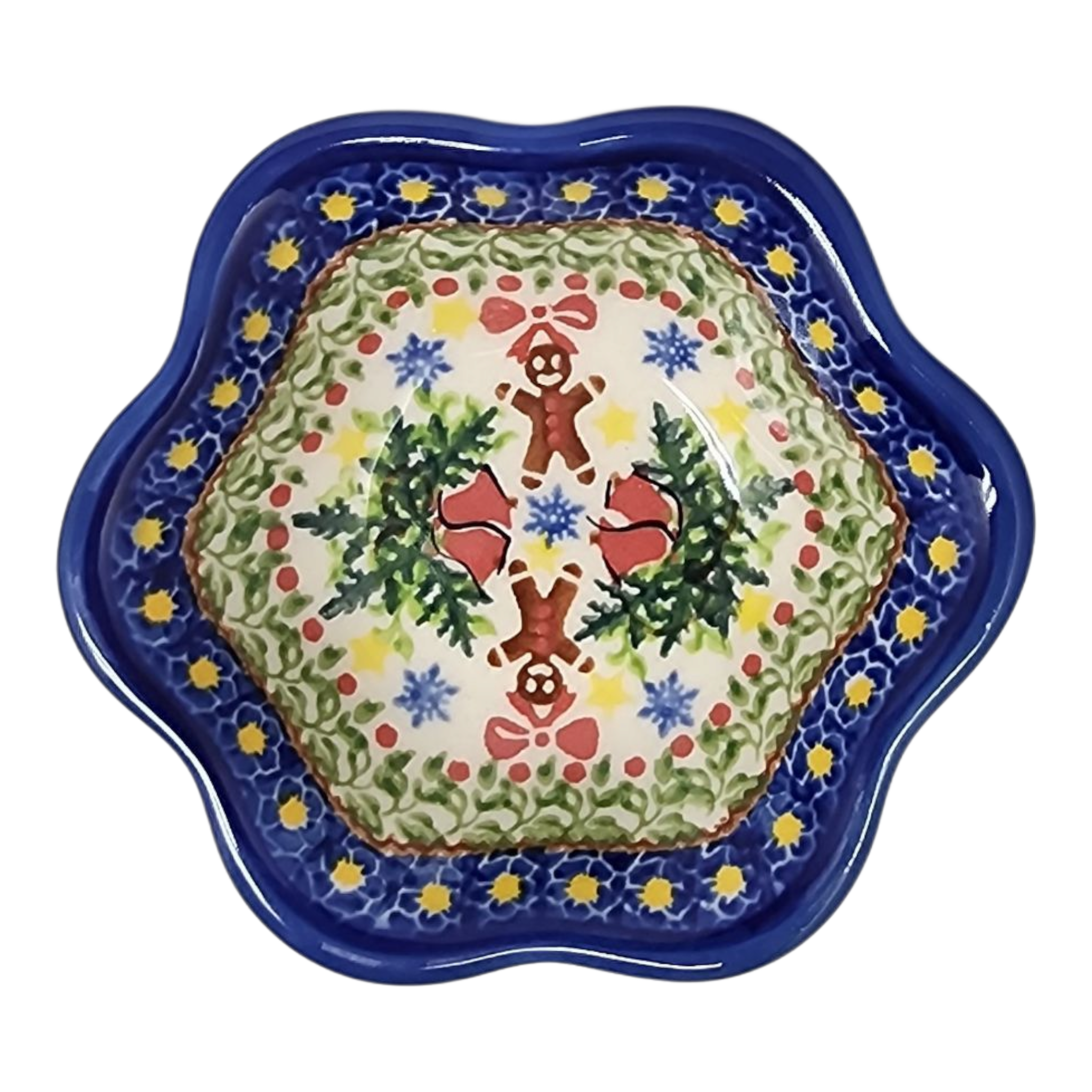 Polish Pottery Ruffled Bowl - Polish Pottery - Gingerbread Delight - Che Cose Belle