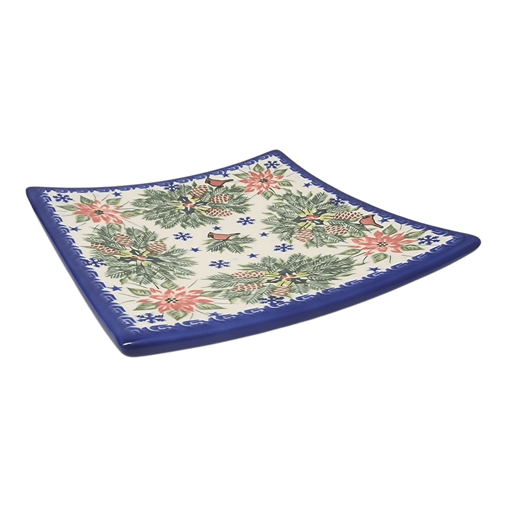 Polish Pottery Toffi Plate - Holiday Harmony Pattern - Che Cose Belle