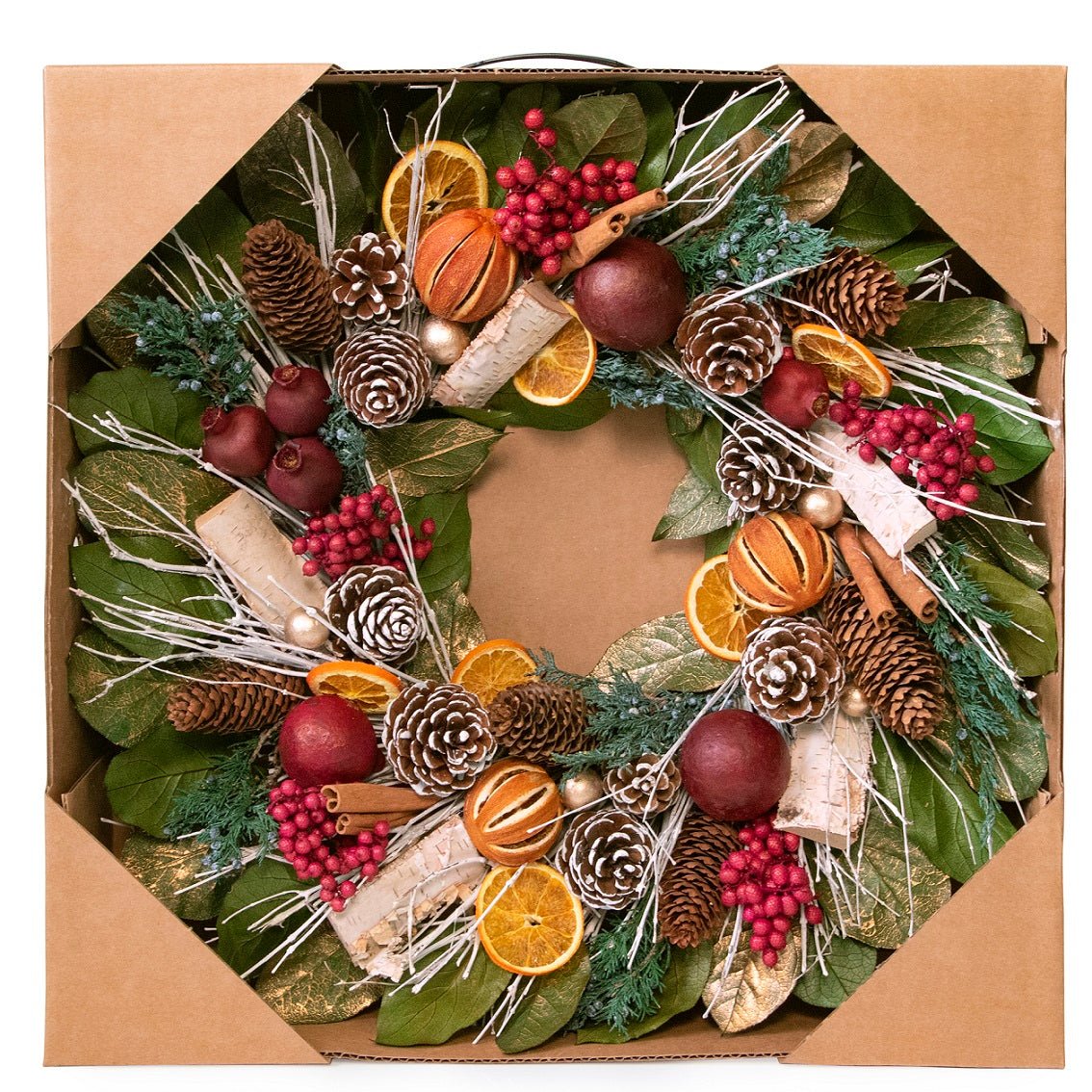 Pomegranate Citrus Wreath - Che Cose Belle