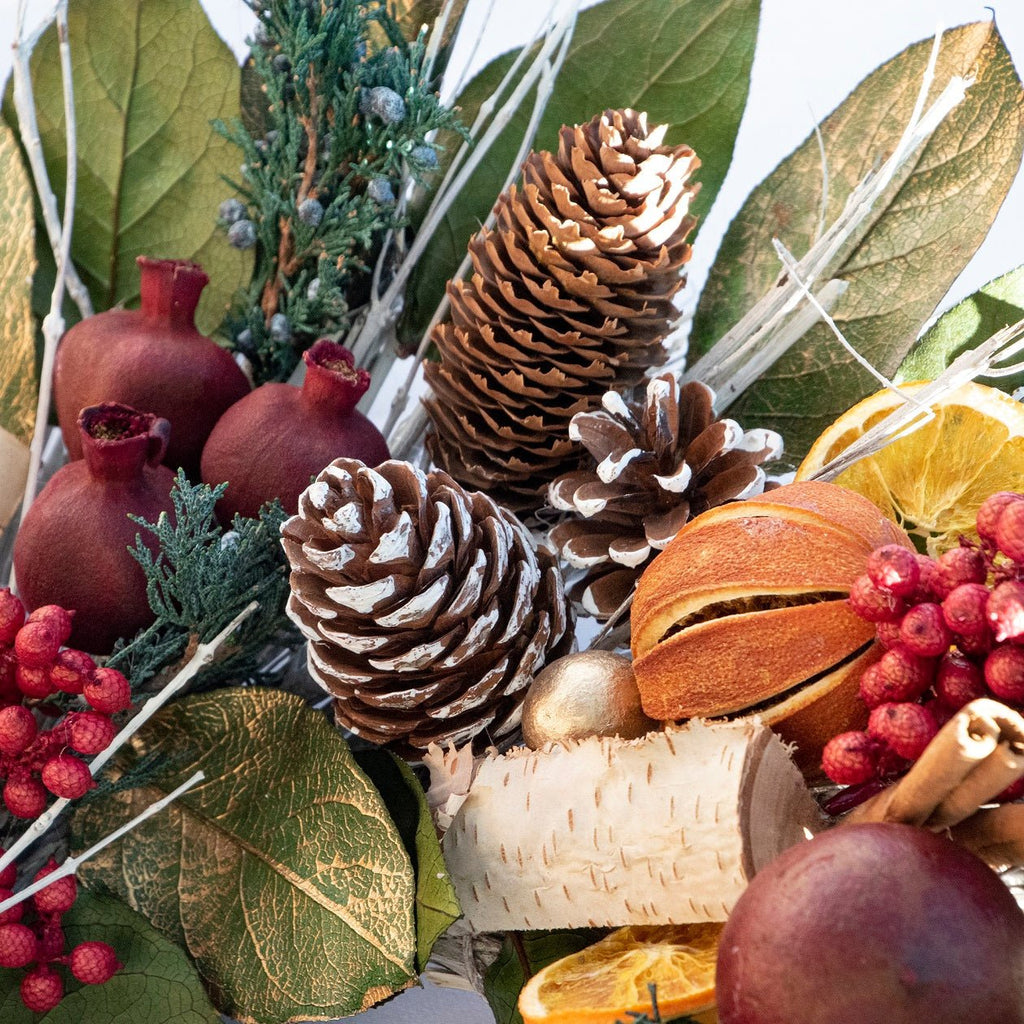 Pomegranate Citrus Wreath - Che Cose Belle
