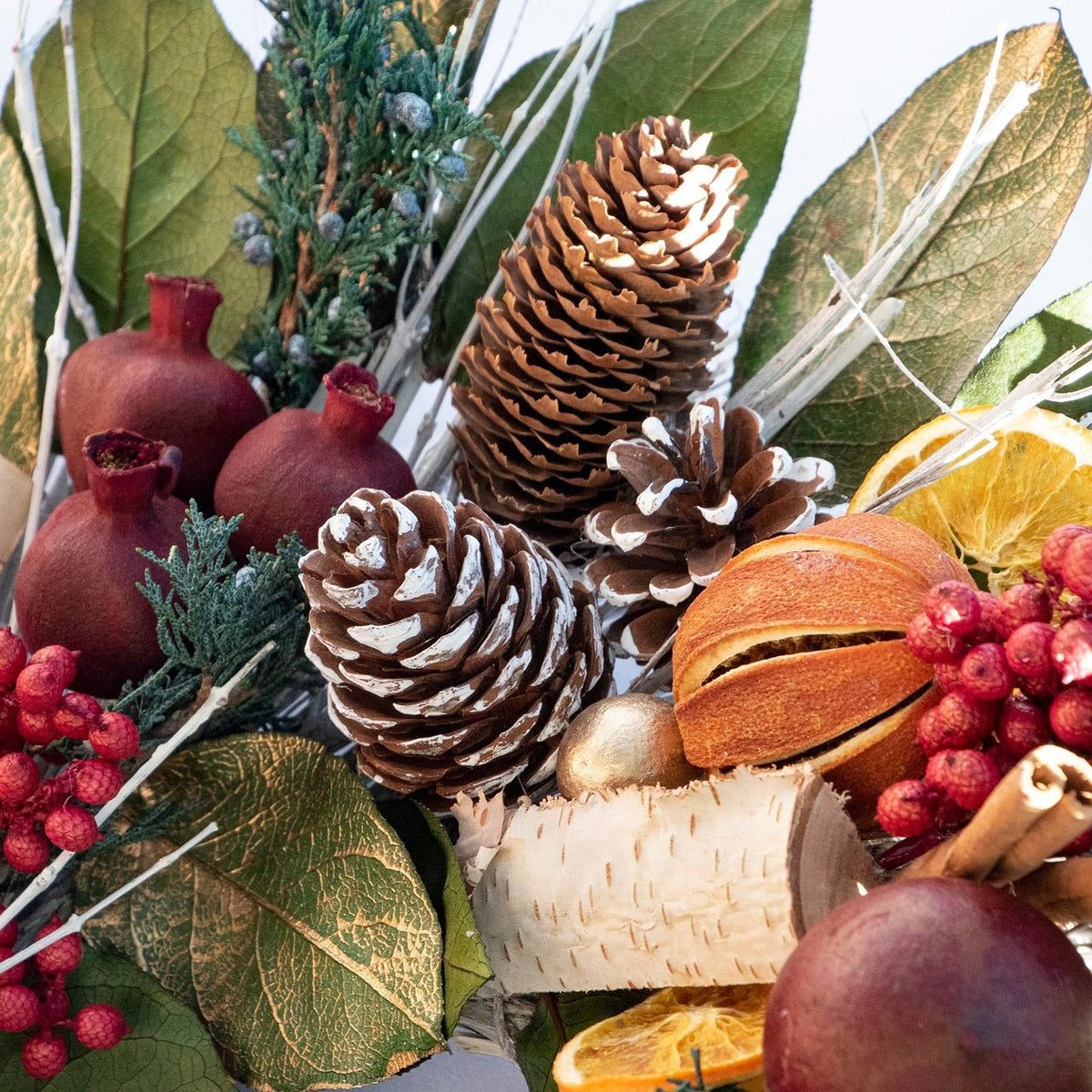 Pomegranate Citrus Wreath - Che Cose Belle