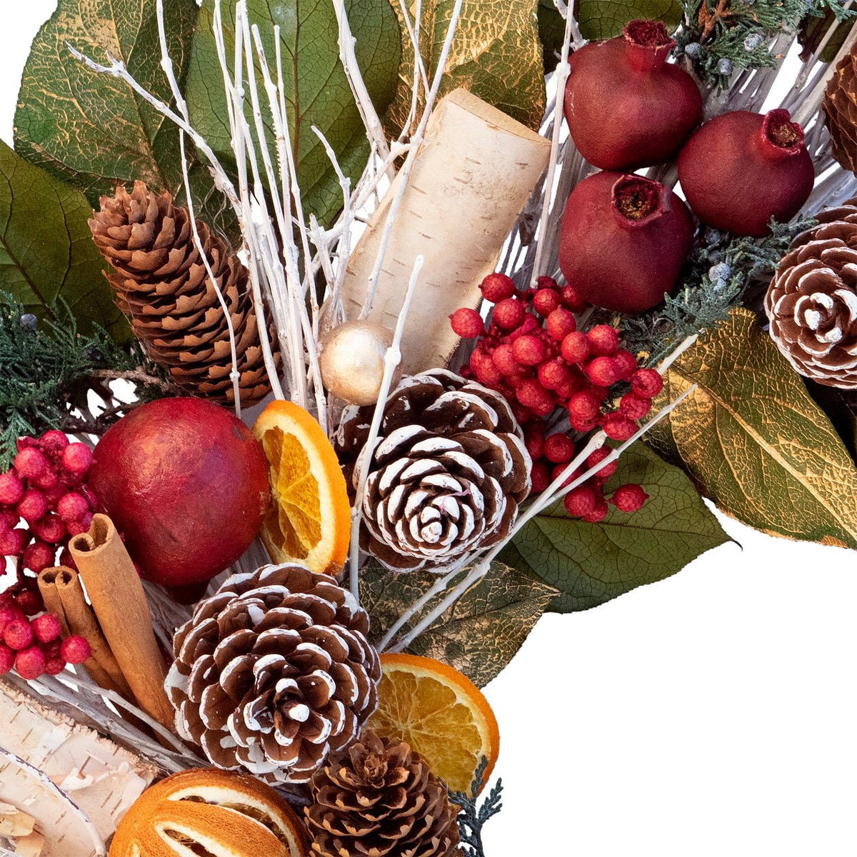 Pomegranate Citrus Wreath - Che Cose Belle