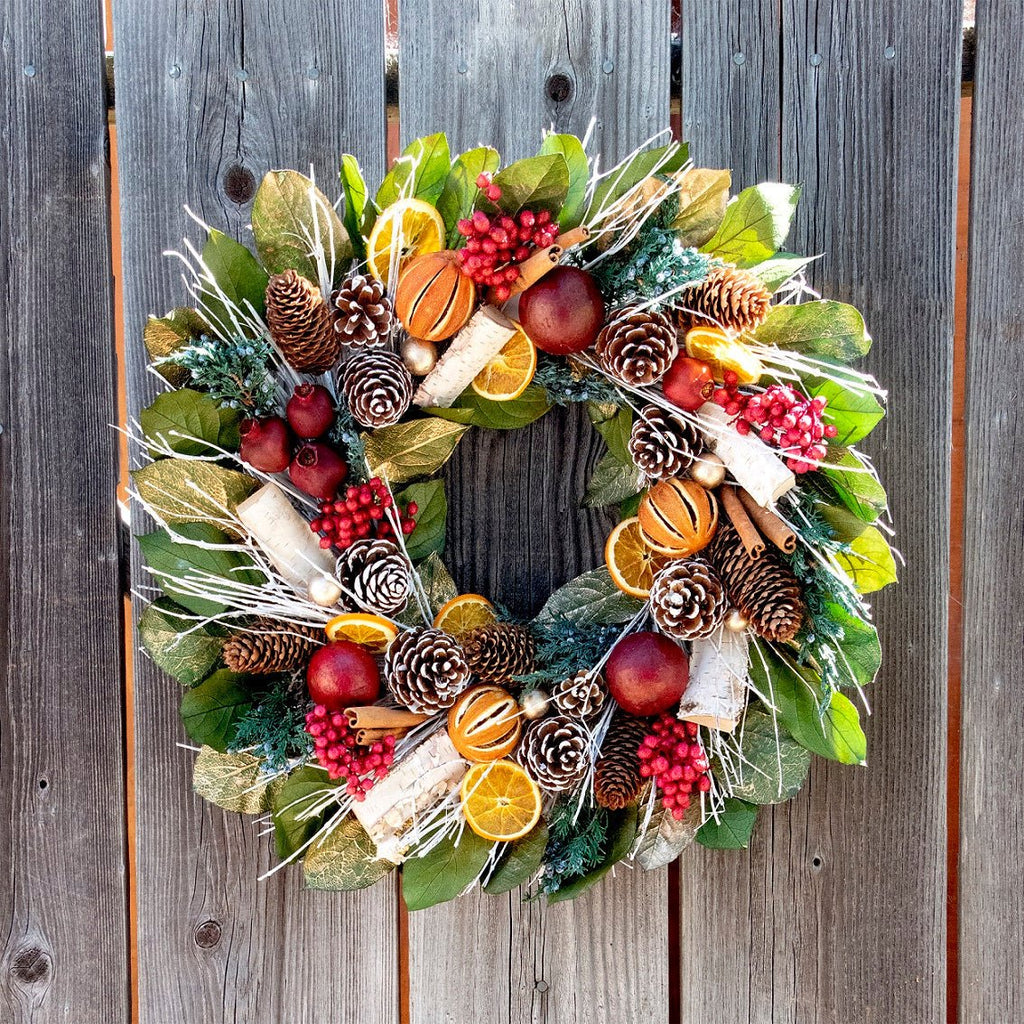Pomegranate Citrus Wreath - Che Cose Belle