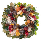 Pomegranate Citrus Wreath - Che Cose Belle