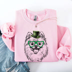 Pomeranian, Adorable Dog, St Patrick's Day, Lucky, Irish Sweatshirt - Che Cose Belle
