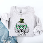 Poodle, Adorable Dog, St Patrick's Day, Lucky, Irish Sweatshirt - Che Cose Belle