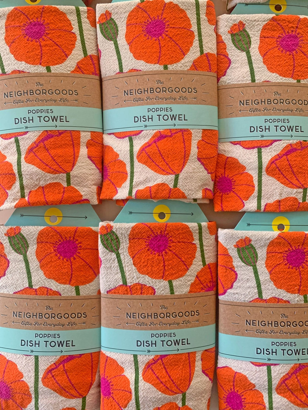 Poppies Dish Towel - Che Cose Belle