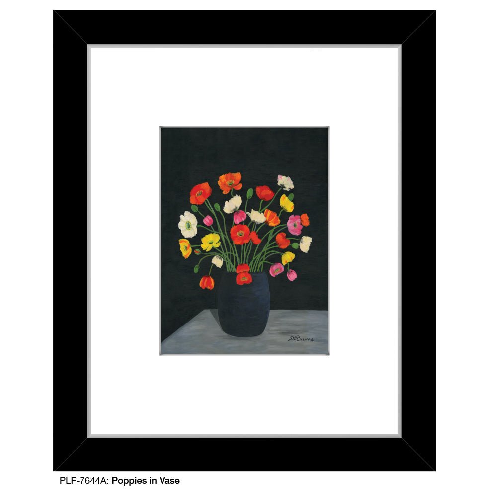 Poppies in Vase, Print (7644A) - Che Cose Belle