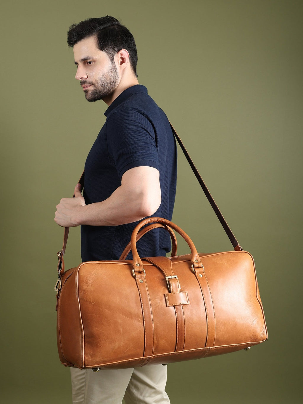 Port Blair Leather Duffle Travel Bag - Che Cose Belle