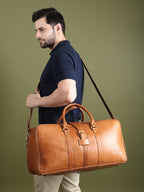 Port Blair Leather Duffle Travel Bag - Che Cose Belle