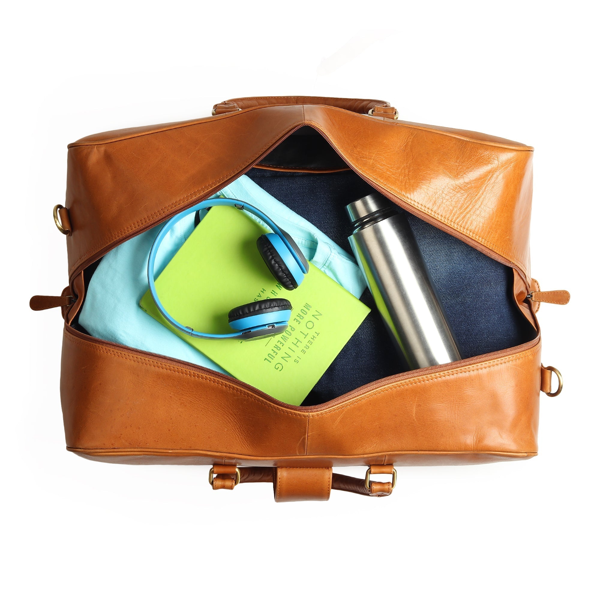 Port Blair Leather Duffle Travel Bag - Che Cose Belle