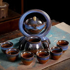 Portable Chinese Ceramic Tea Set with Travel Teapot & Cups - Che Cose Belle