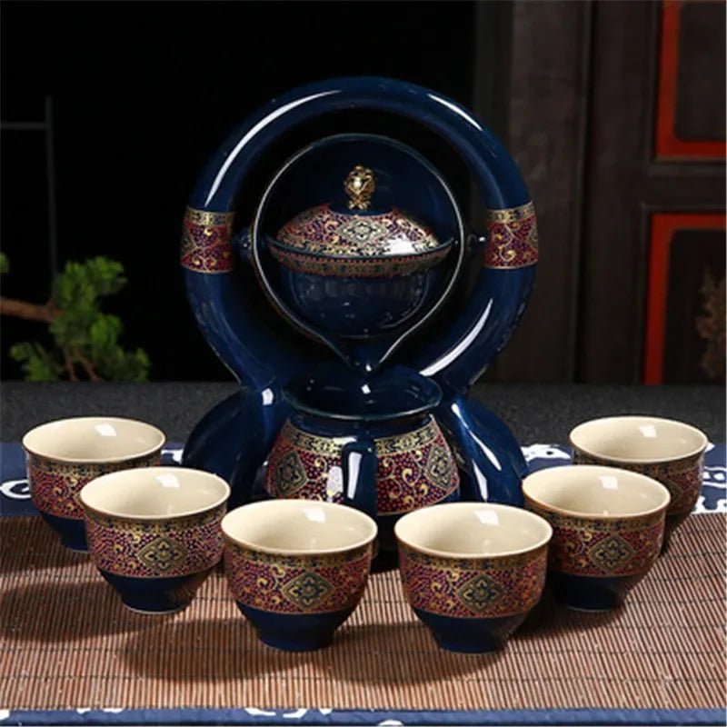 Portable Chinese Ceramic Tea Set with Travel Teapot & Cups - Che Cose Belle