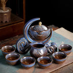 Portable Chinese Ceramic Tea Set with Travel Teapot & Cups - Che Cose Belle