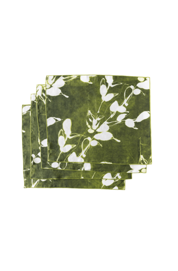 Porto Print in Olive Placemat Set of 4 - Che Cose Belle
