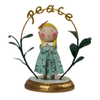 Praying for Peace Christmas Figurine by Lori Mitchell SHIPS AUGUST - Che Cose Belle