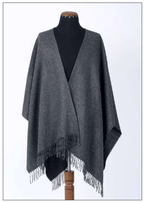 Premium Classic Solid Alpaca Poncho - Che Cose Belle