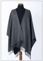 Premium Classic Solid Alpaca Poncho - Che Cose Belle