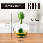 Premium Italian Design Oil Dispenser – 10oz Borosilicate Glass Carafe - Che Cose Belle