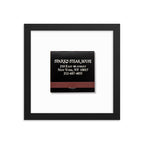 Sparks Steak House Matchbox Framed Print - Che Cose Belle
