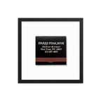 Sparks Steak House Matchbox Framed Print - Che Cose Belle