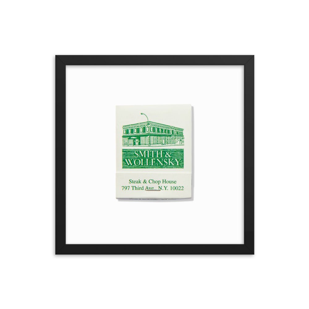 Smith & Wollensky Framed Print - Che Cose Belle