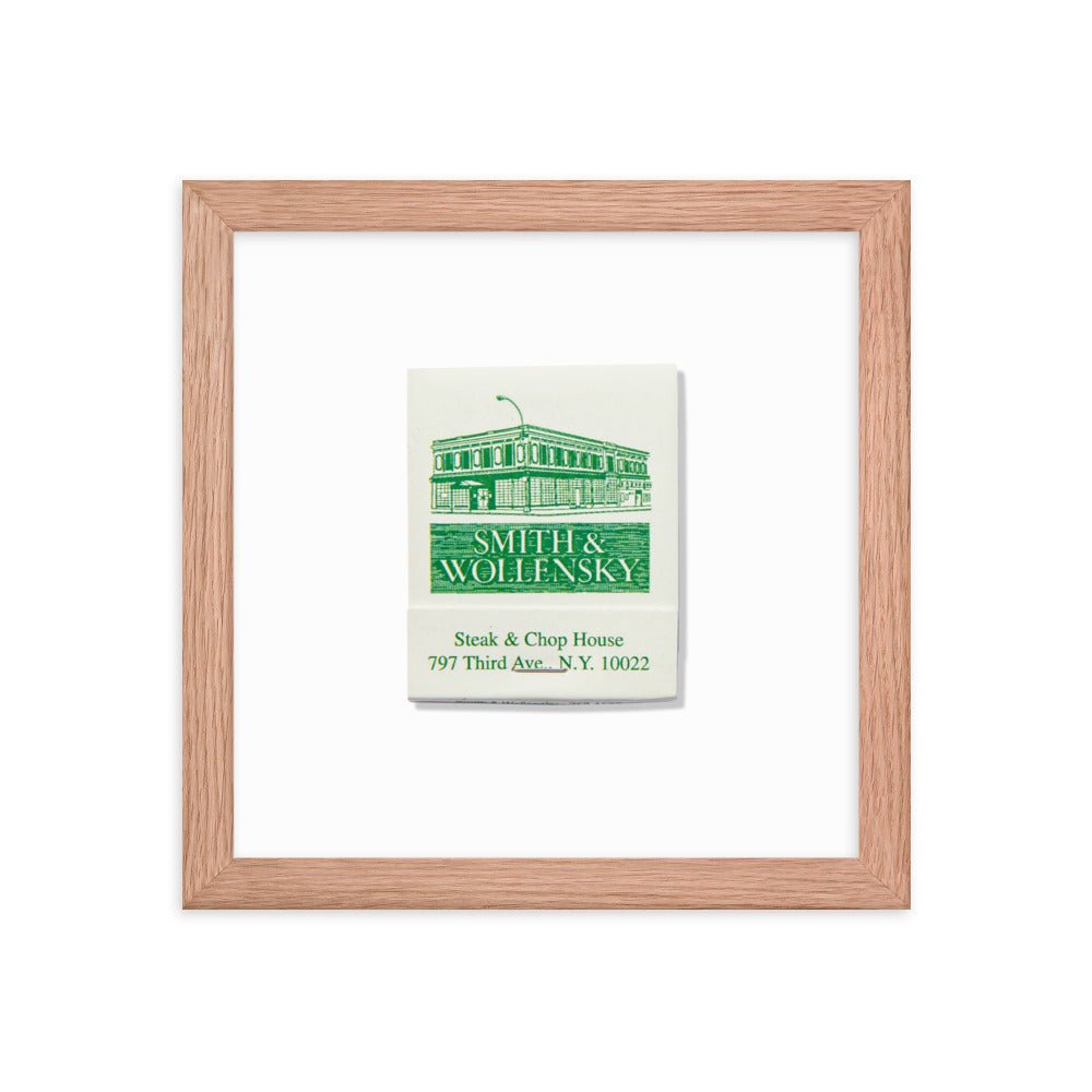 Smith & Wollensky Framed Print - Che Cose Belle