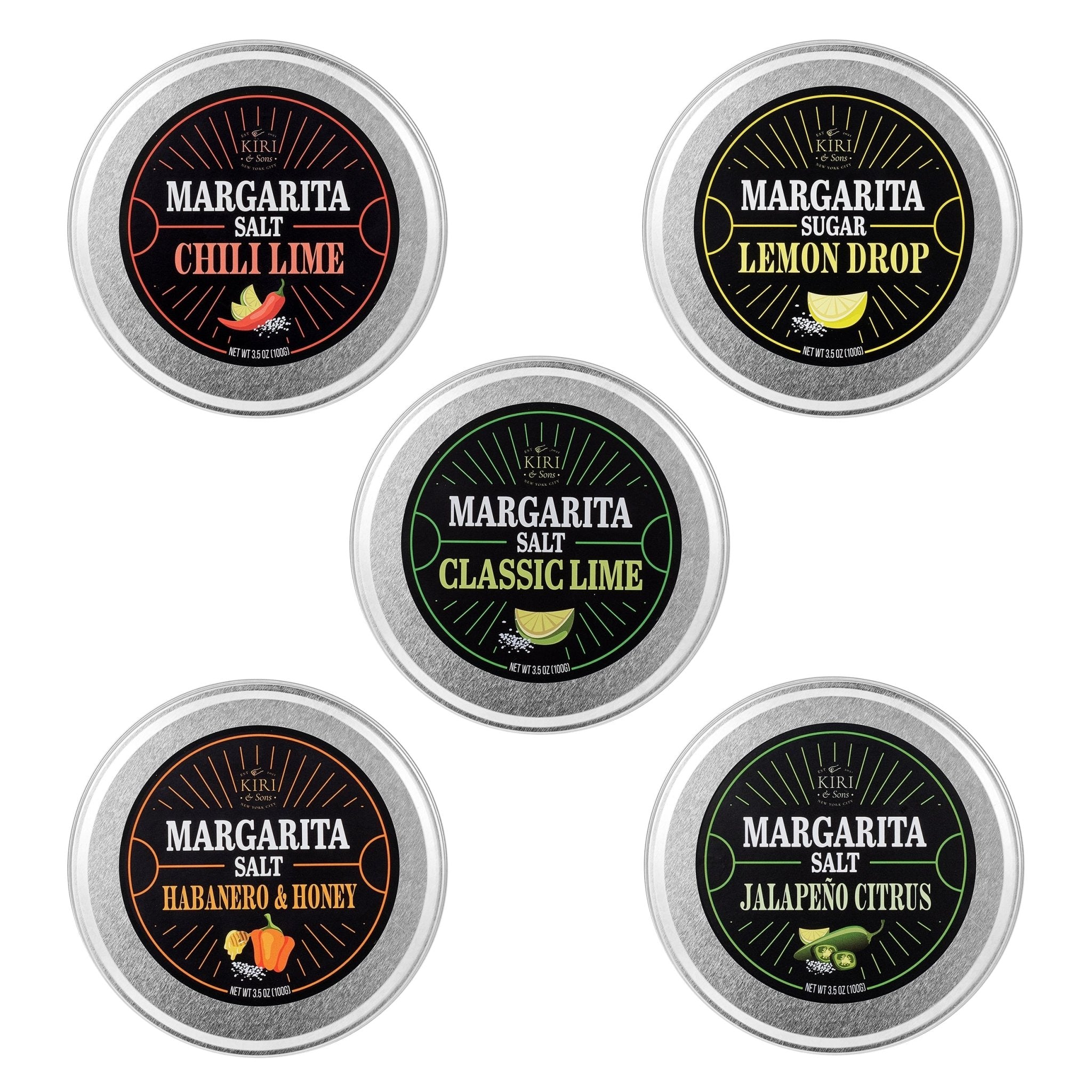 Premium Margarita Salt Rim Variety Set, Set of 5, Giftable Food Items - Che Cose Belle