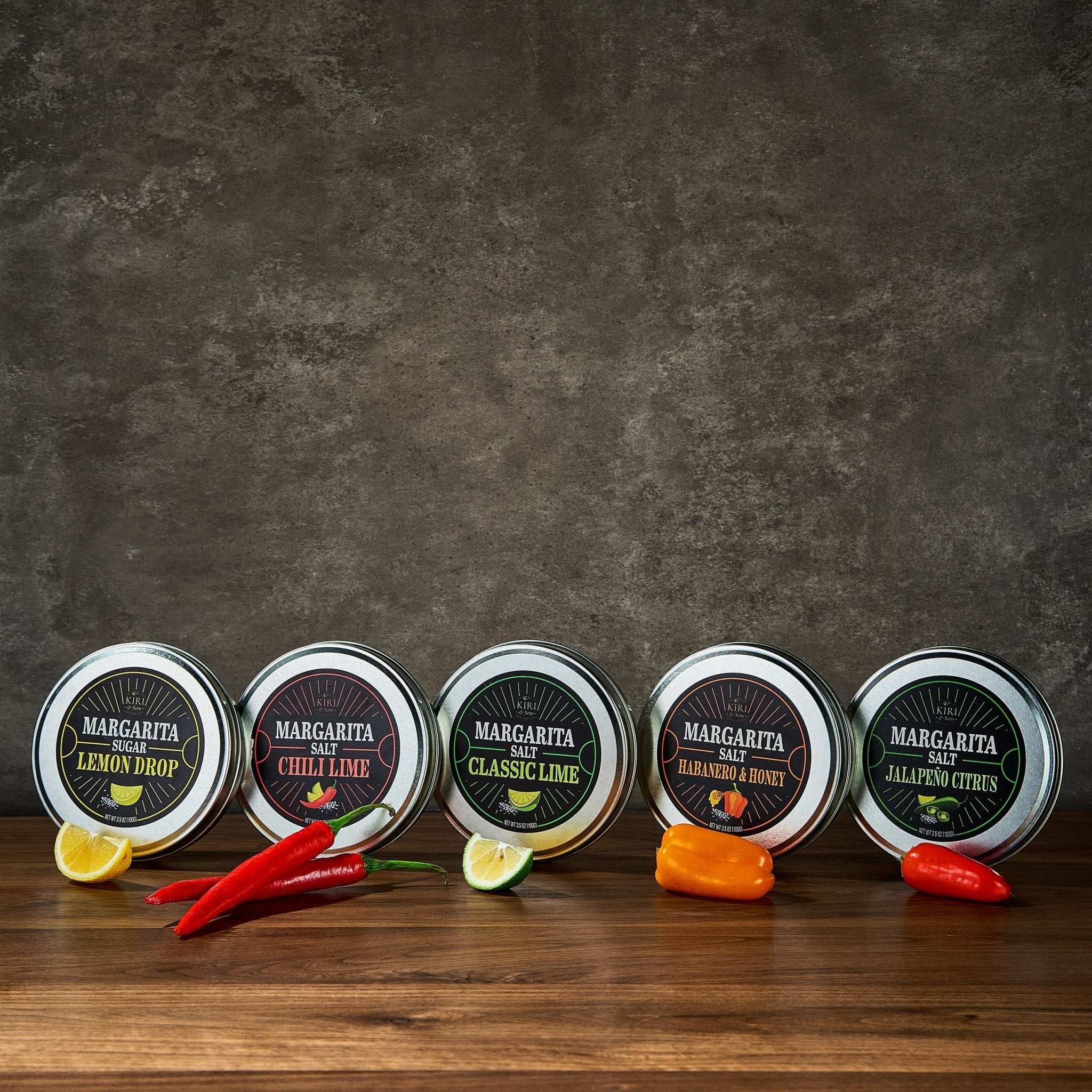 Premium Margarita Salt Rim Variety Set, Set of 5, Giftable Food Items - Che Cose Belle