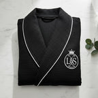 Premium Waffle Piping Robe for Men - Che Cose Belle