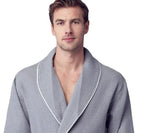 Premium Waffle Piping Robe for Men - Che Cose Belle