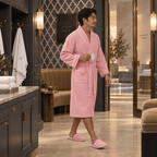 Premium Waffle Piping Robe for Men - Che Cose Belle