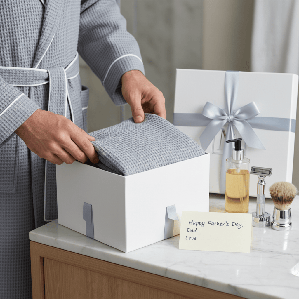 Premium Waffle Piping Robe for Men - Che Cose Belle