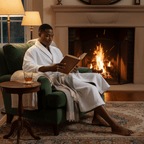 Premium Waffle Piping Robe for Men - Che Cose Belle