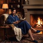 Premium Waffle Piping Robe for Men - Che Cose Belle
