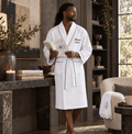 Premium Waffle Piping Robe for Men - Che Cose Belle