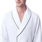 Premium Waffle Piping Robe for Men - Che Cose Belle