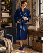 Premium Waffle Piping Robe for Men - Che Cose Belle